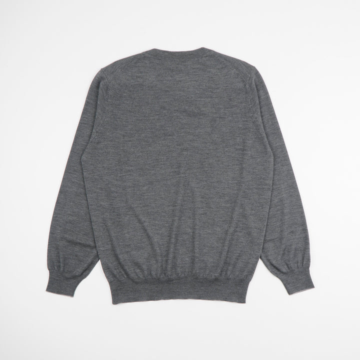 BRUNELLO CUCINELLI Timeless Grey Sweater Made in Italy