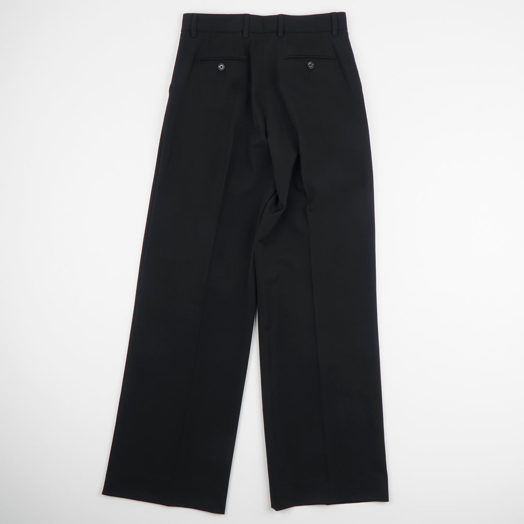 Dolce & Gabbana Women's Wide-Leg Black Trousers - Made in Italy