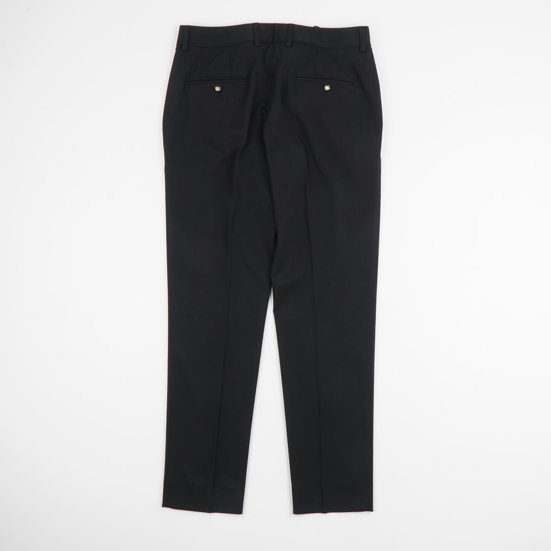 Dolce & Gabbana Tailored Trousers in Nero - Italian Craftsmanship for Formal Elegance