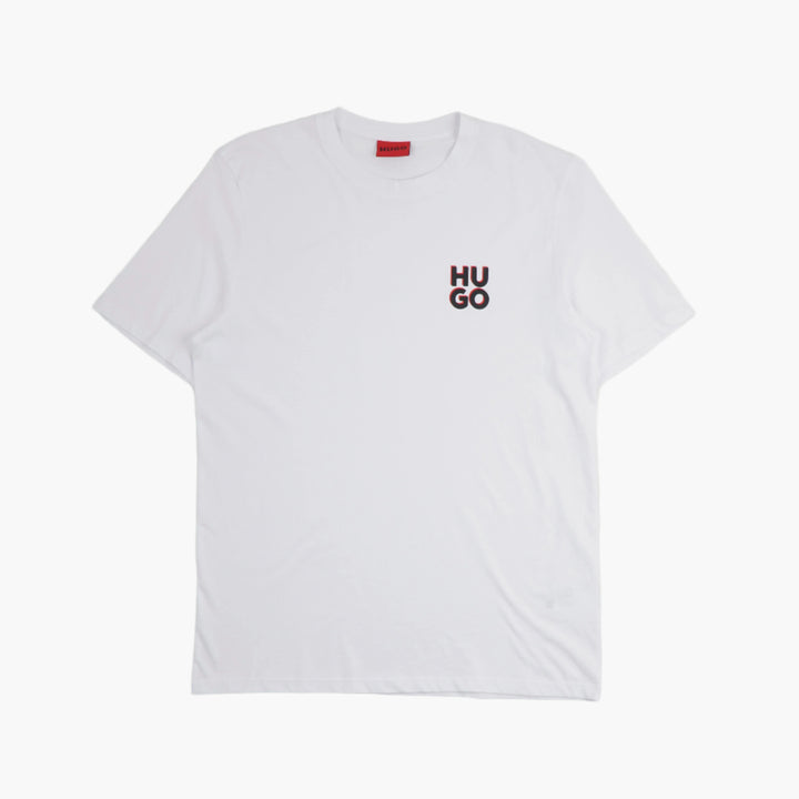 T-shirt classica bianca da uomo HUGO BOSS con logo