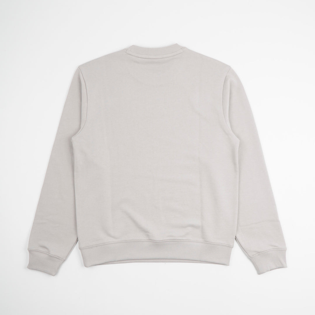 HUGO BOSS Grey-Yellow Cotton Blend Sweatshirt with Subtle Logo Design