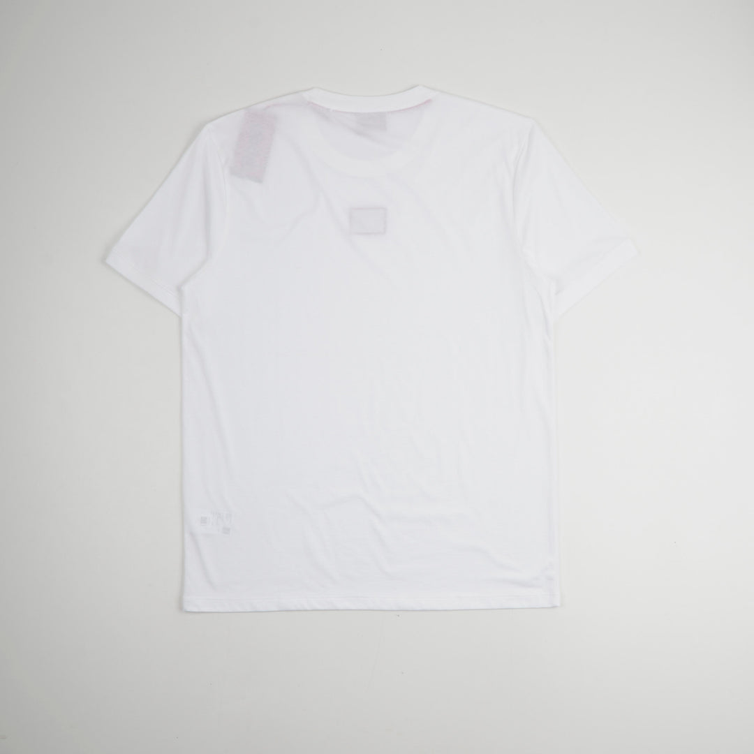 HUGO BOSS White-Red Crew Neck T-Shirt for Men