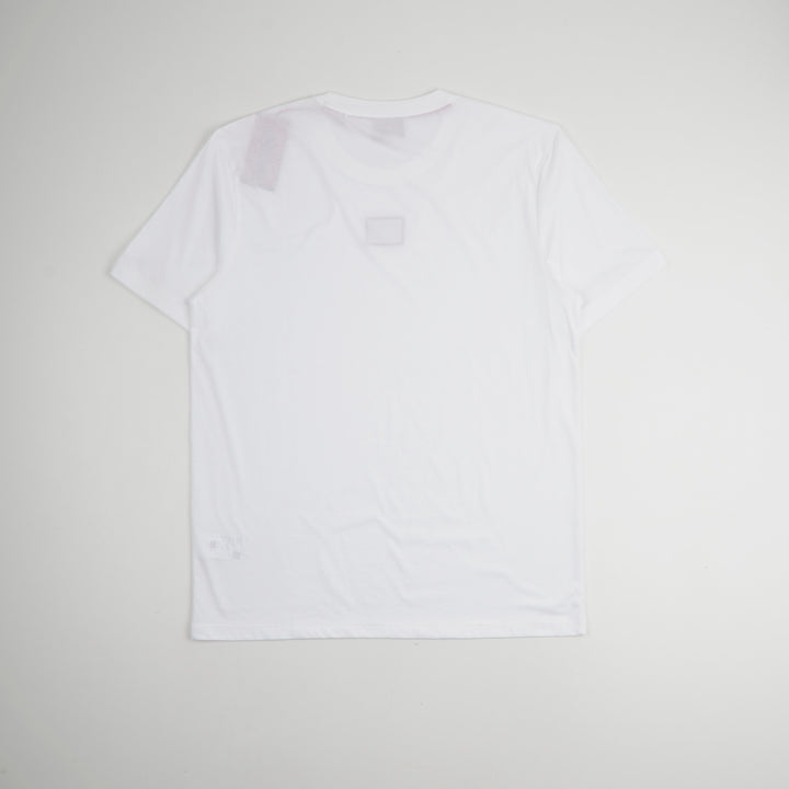 HUGO BOSS White-Red Crew Neck T-Shirt for Men