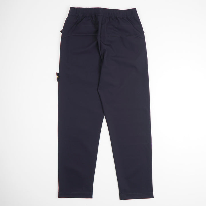 Stone Island Men's Blue Casual Pants with Signature Badge