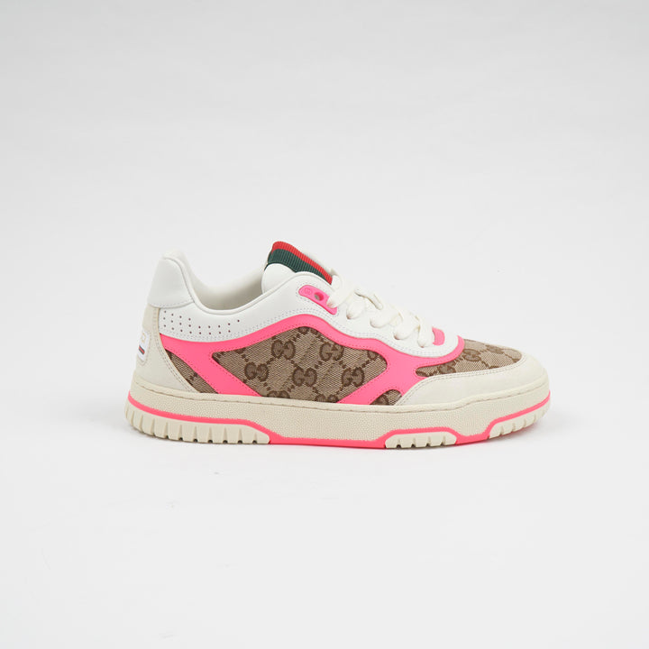 GUCCI Sneakers Bianco-Rosa GG