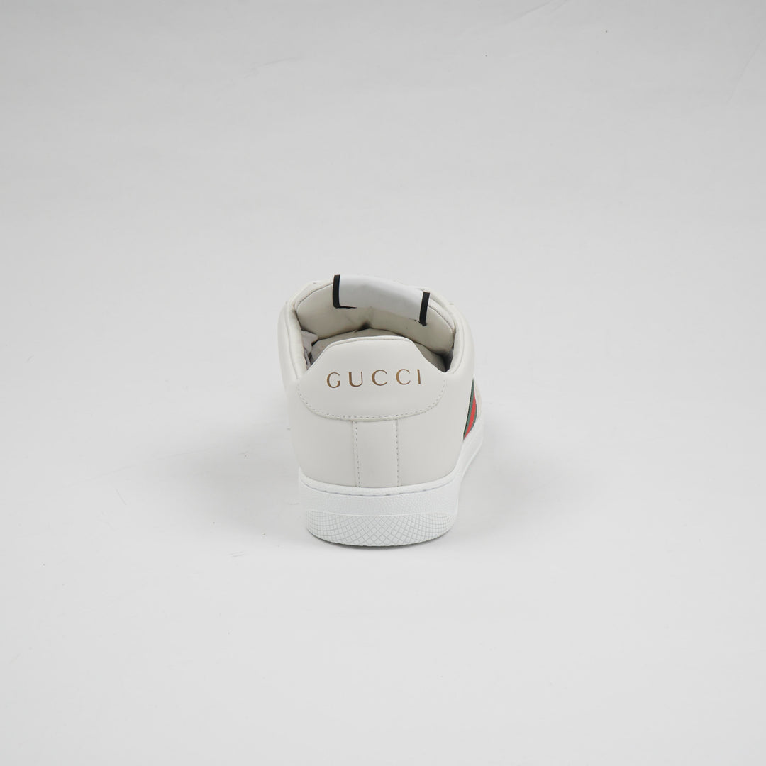 GUCCI Screener White Leather with Web