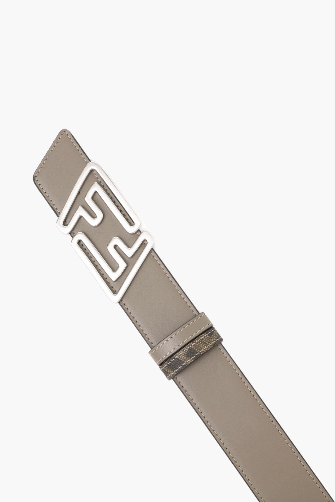 FENDI LOGO LEATHER BELT REVERSIBLE