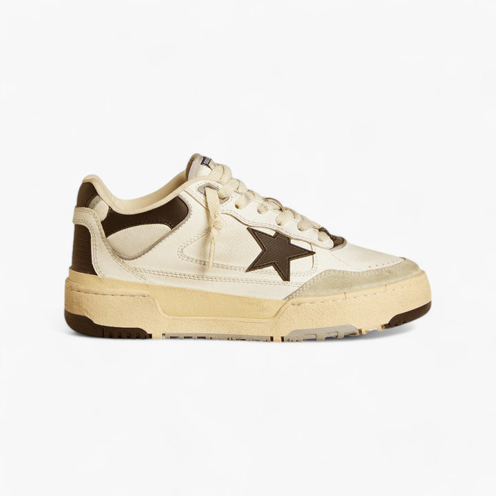 Golden Goose Men’s Forty2 with Black Star and Black Leather Heel Tab