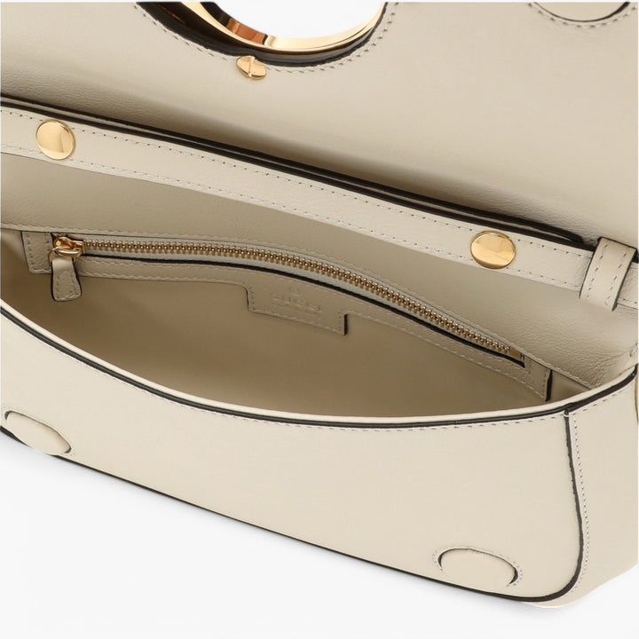 GUCCI White-Gold leather Blondie bag