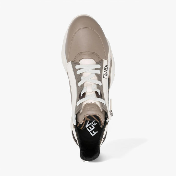 Fendi Flow Panelled Leather Men's Sneakers