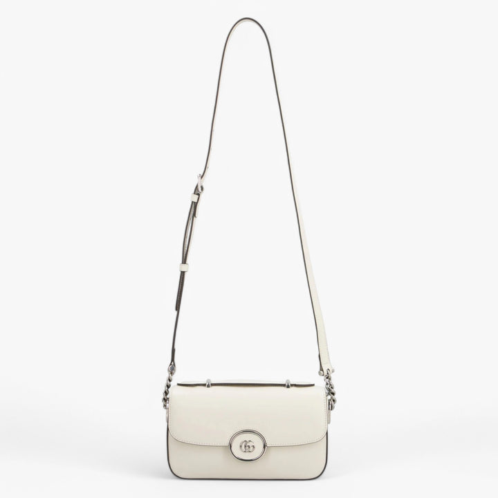 GUCCI Leather Crossbody Bag with GG Logo