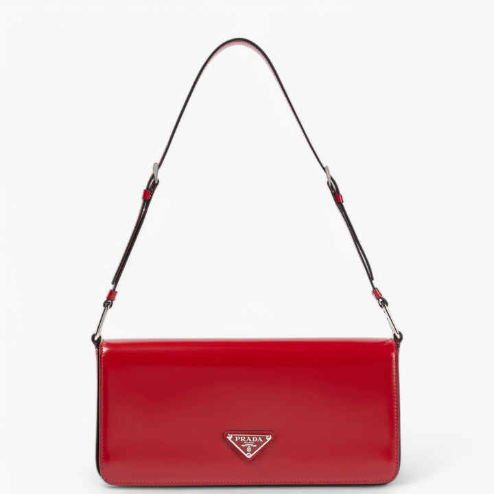 Prada Leather Shoulder bag in Red