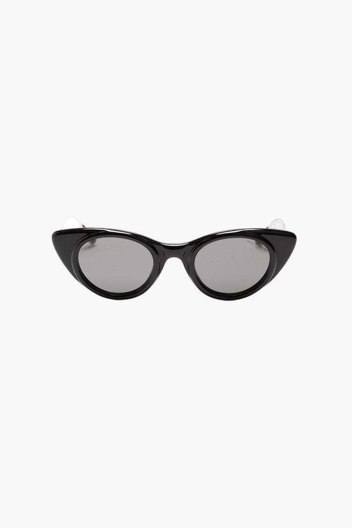 Moncler Black Cat-Eye Sunglasses with UV Protection