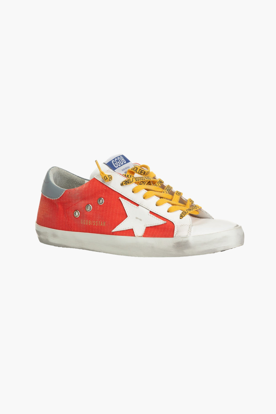 Golden Goose White & Red Ripstop Super-Star Sneakers (M)