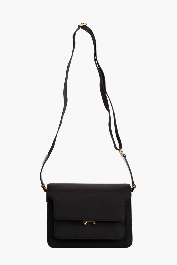 Marni Black Bag - Elegant and Minimalist Design with Adjustable Strap