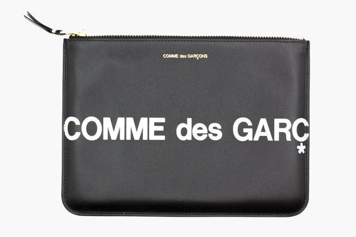 Comme des Garçons Black Wallet with Iconic Logo Design