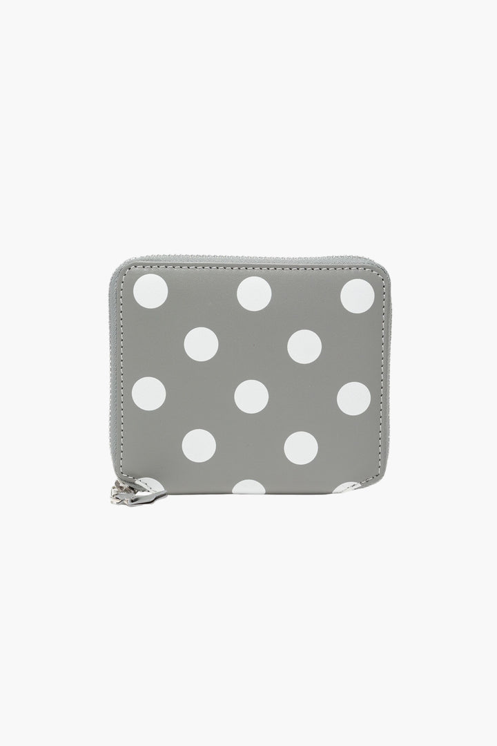 Comme des Garçons Polka Dot Wallet - Grey-White