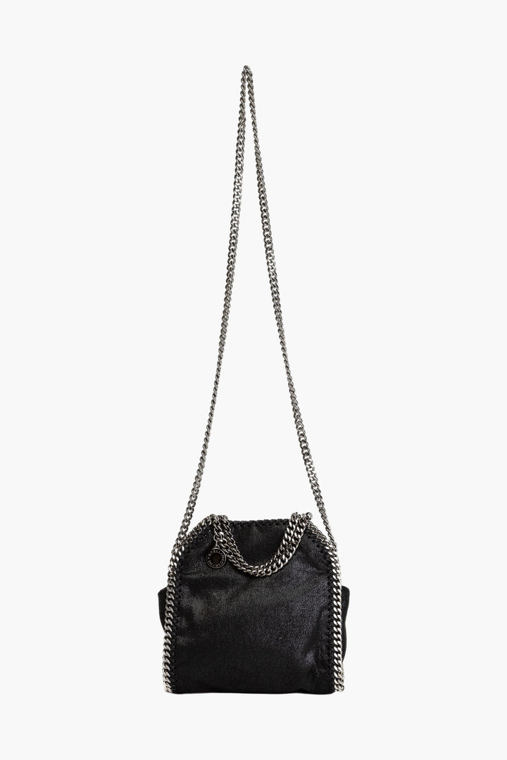 Stella McCartney Black Bag with Silver Chain Detailing - Eco-Friendly and Luxurious