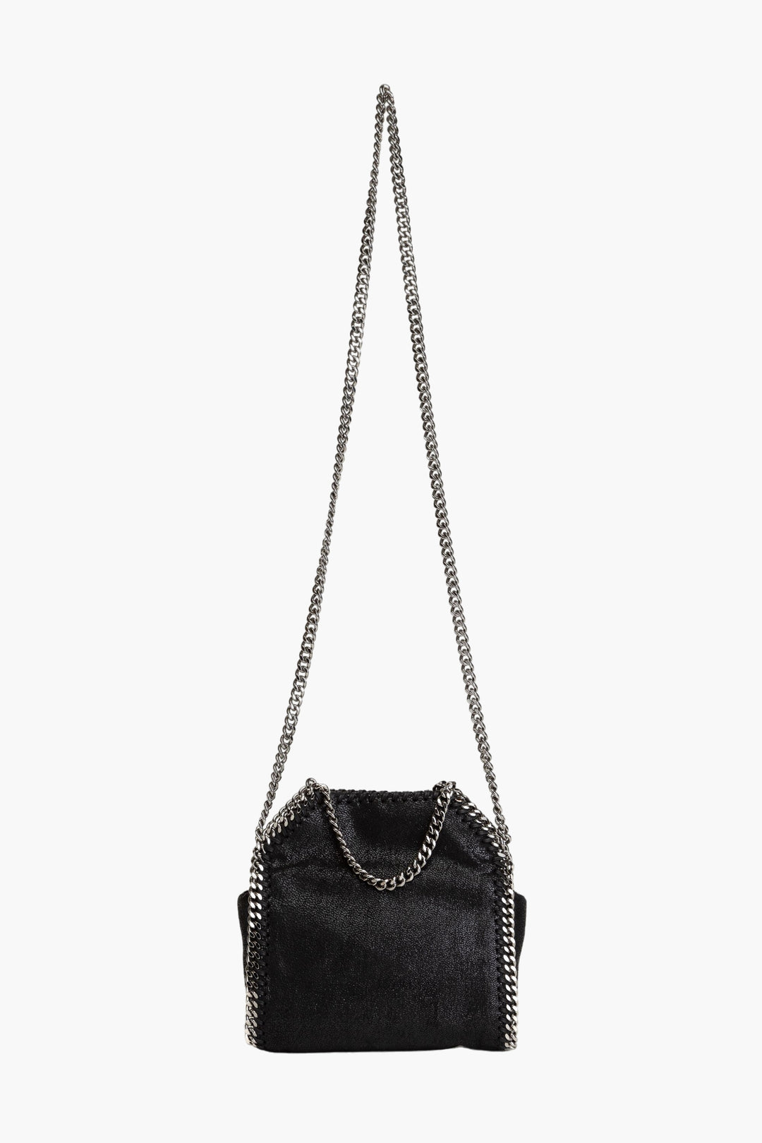 Stella McCartney Black Bag with Silver Chain Detailing - Eco-Friendly and Luxurious