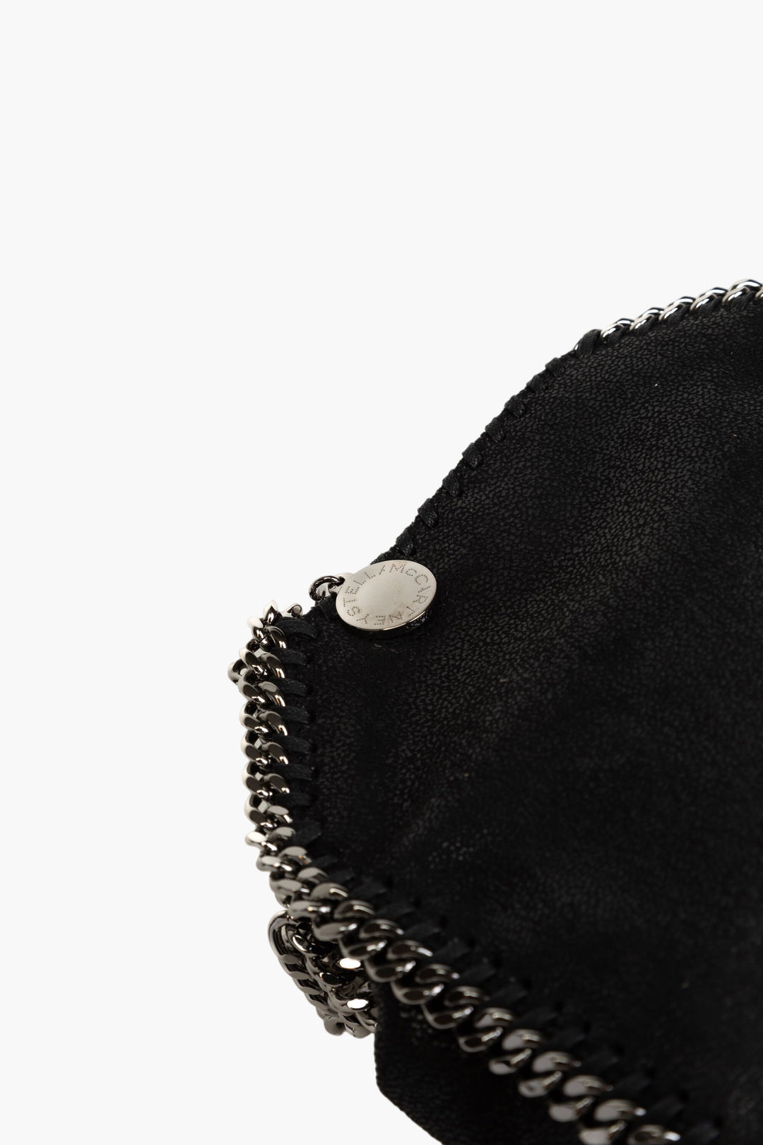 Stella McCartney Black Bag with Silver Chain Detailing - Eco-Friendly and Luxurious