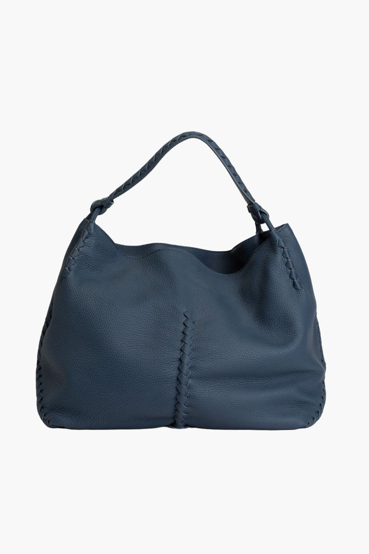 Bottega Veneta Blue Leather Bag - Elegant Italian Craftsmanship