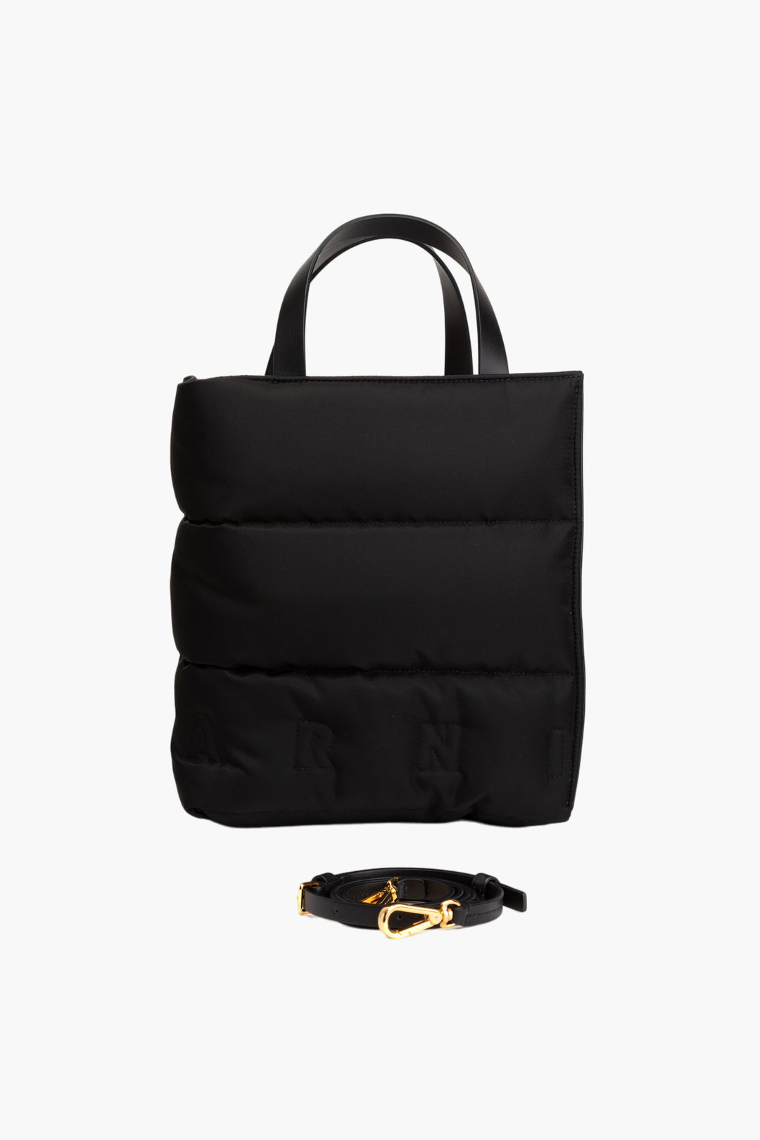 Marni Elegant Black Bag with Spacious Interior and Comfortable Handles