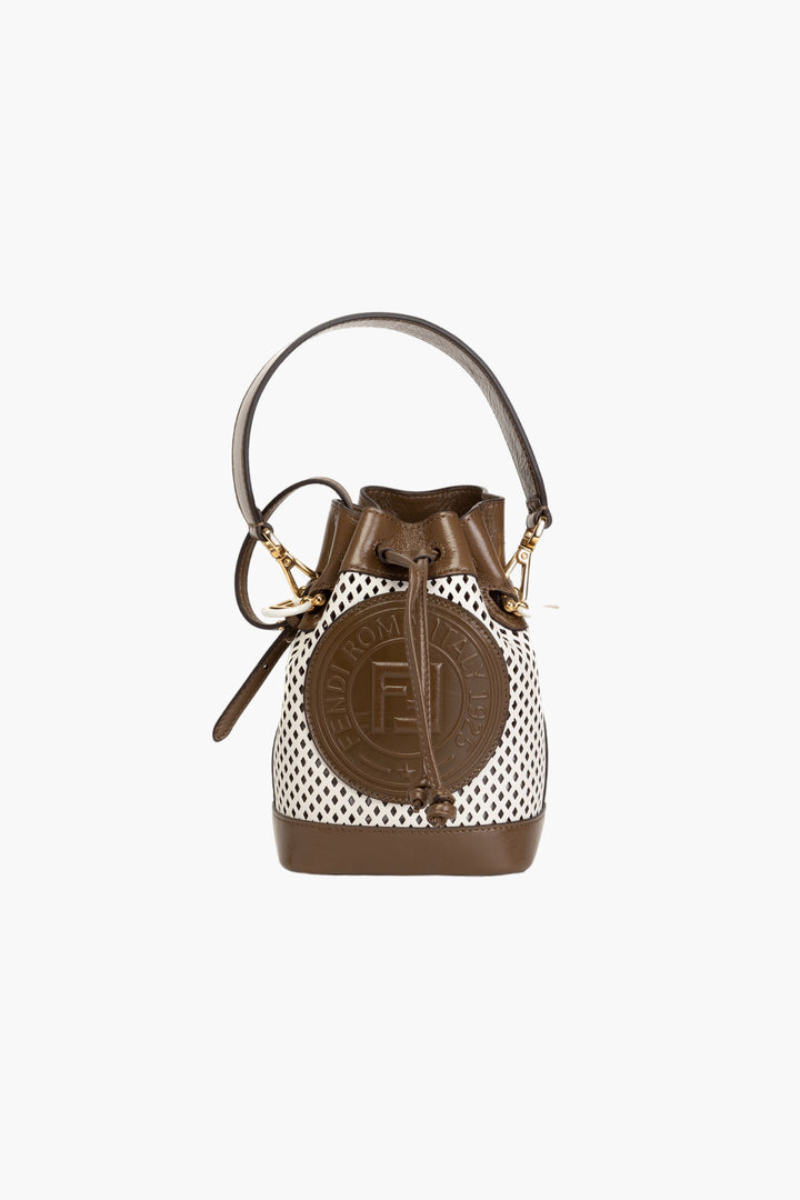 Fendi Bags - White-Military Shoulder Bag with Drawstring Closure and Adjustable Strap