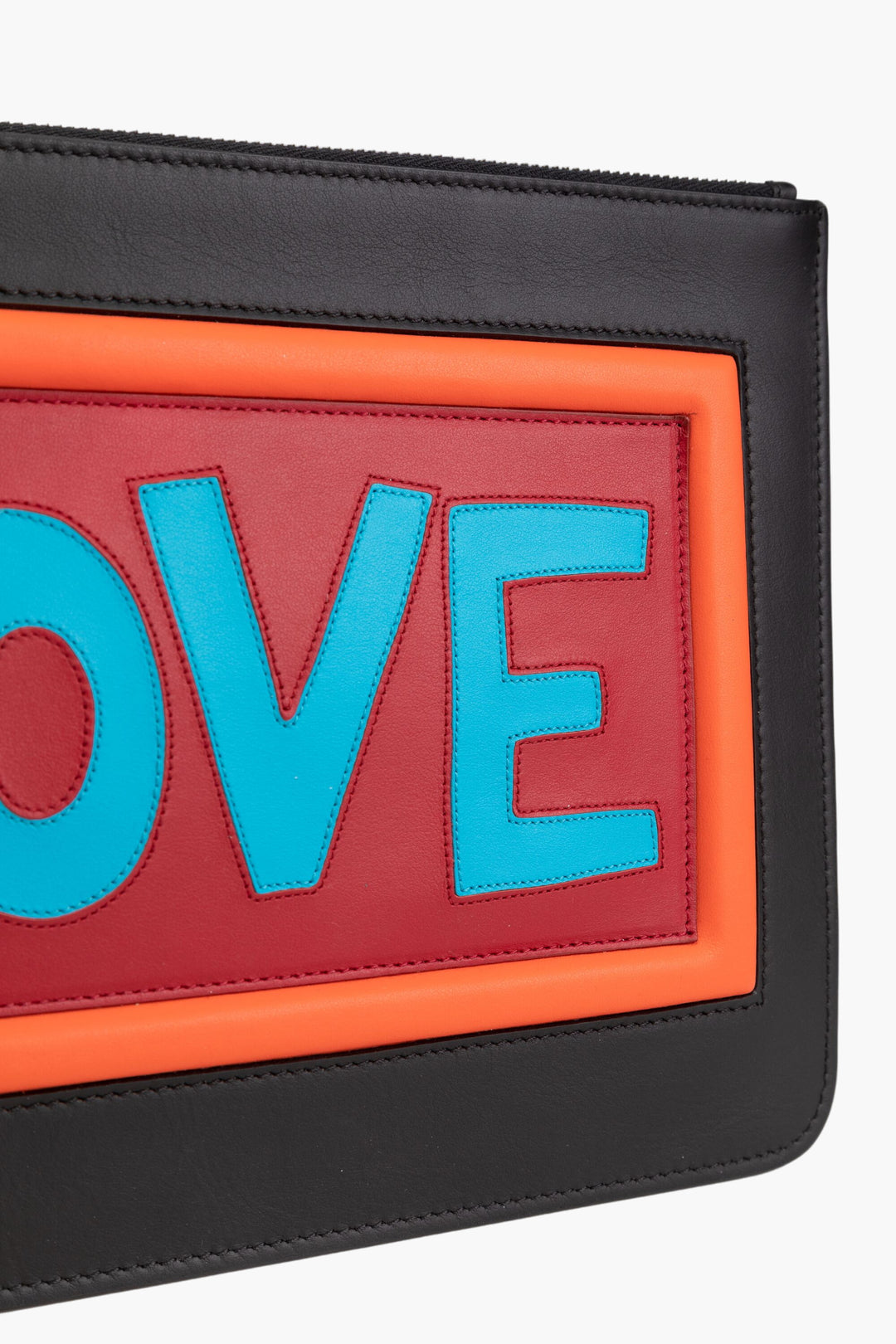 Fendi Love Clutch - Black-Multi Designer Bag