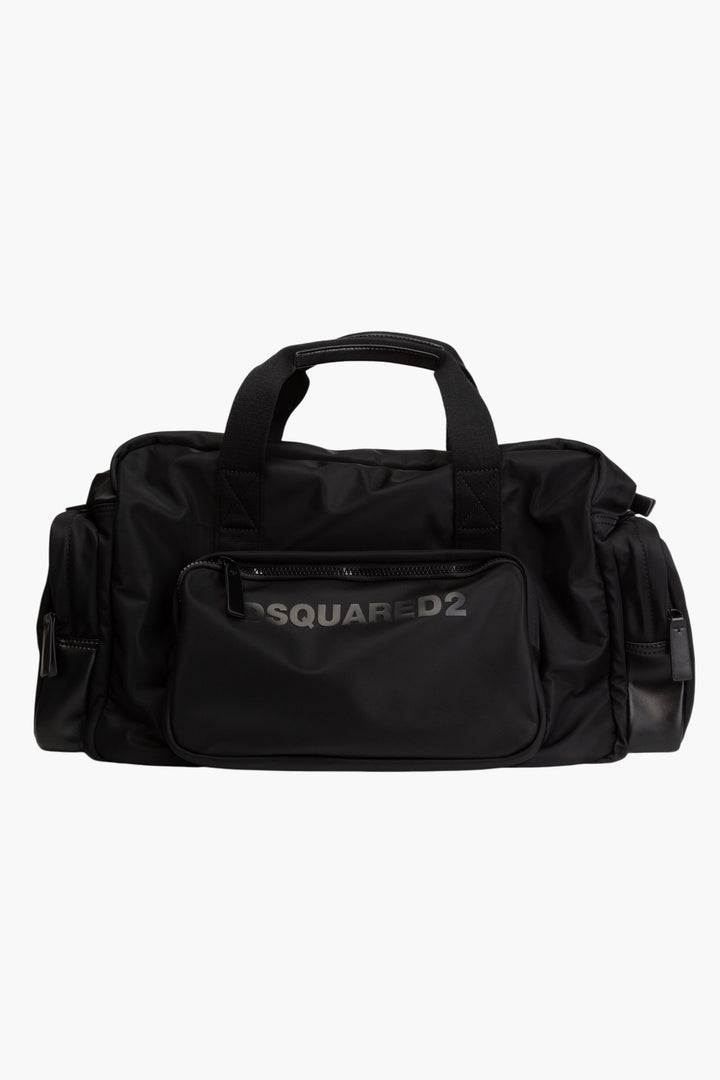 Borsa nera Dsquared2 con design moderno ed elegante e marchio iconico