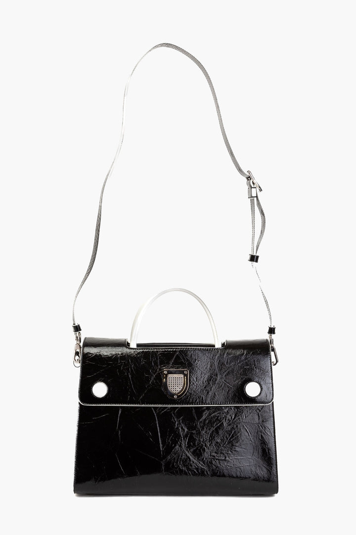 Dior Black Bag - Elegant Italian-Made Accessory with Signature Emblem