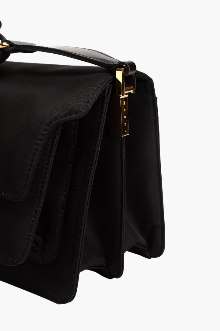 Marni Black Bag - Elegant and Minimalist Design with Adjustable Strap