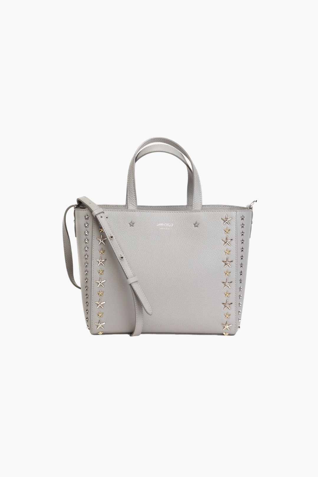 Jimmy Choo Grey-Multi Leather Bag with Star Embellishments