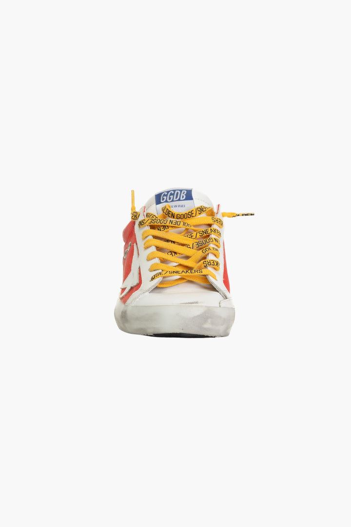 Golden Goose White & Red Ripstop Super-Star Sneakers (M)