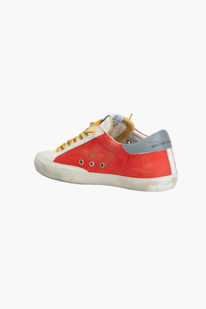 Golden Goose Sneakers Red-Multi with Iconic Star Design Made in Italy