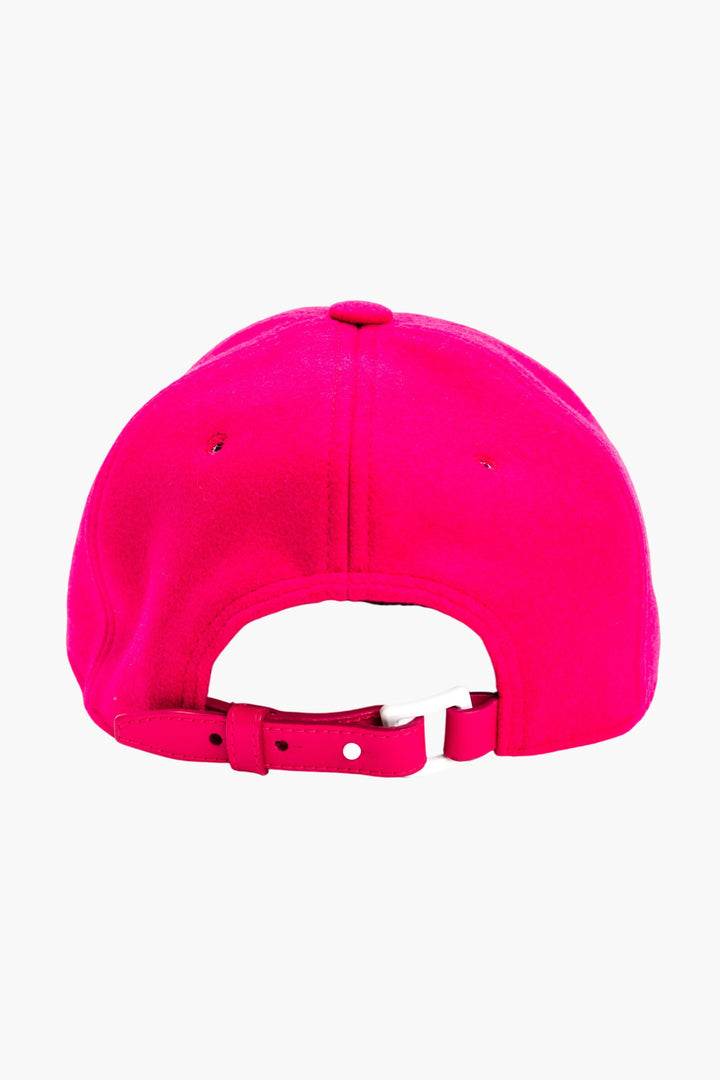 Cappello Valentino Fucsia con Ricamo Iconico VLNT, Made in Italy