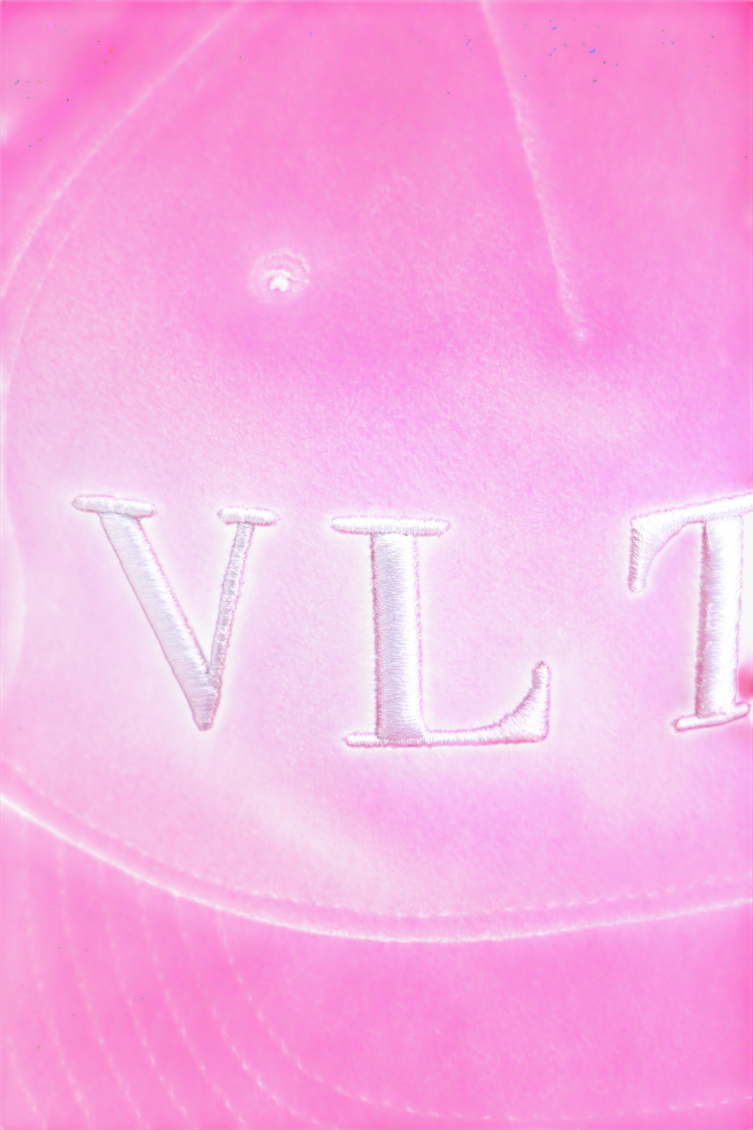 Valentino Fuchsia Hat with Iconic VLNT Embroidery, Made in Italy