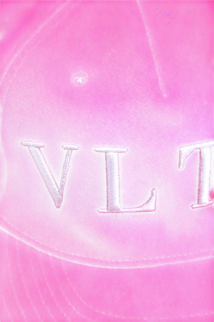 Valentino Fuchsia Hat with Iconic VLNT Embroidery, Made in Italy