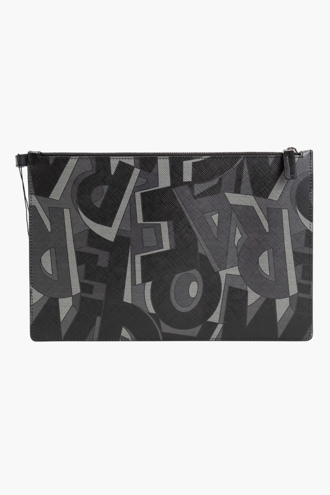 Salvatore Ferragamo Black-Multi Leather Wallet with Eye-Catching Print