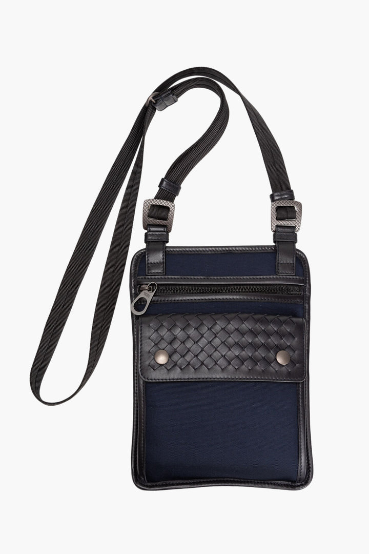 Bottega Veneta Blue Intrecciato Weave Bag - Italian Craftsmanship