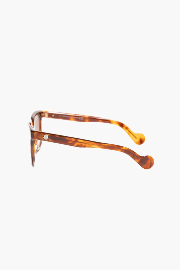 Moncler Brown Tortoiseshell Sunglasses with UV Protection