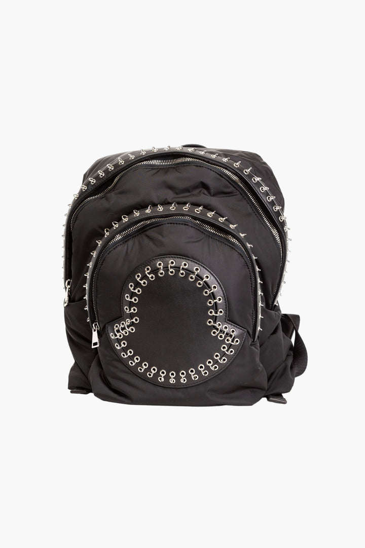 Moncler Black Bag with Eyelet Detailing - Stylish and Durable for Everyday Use