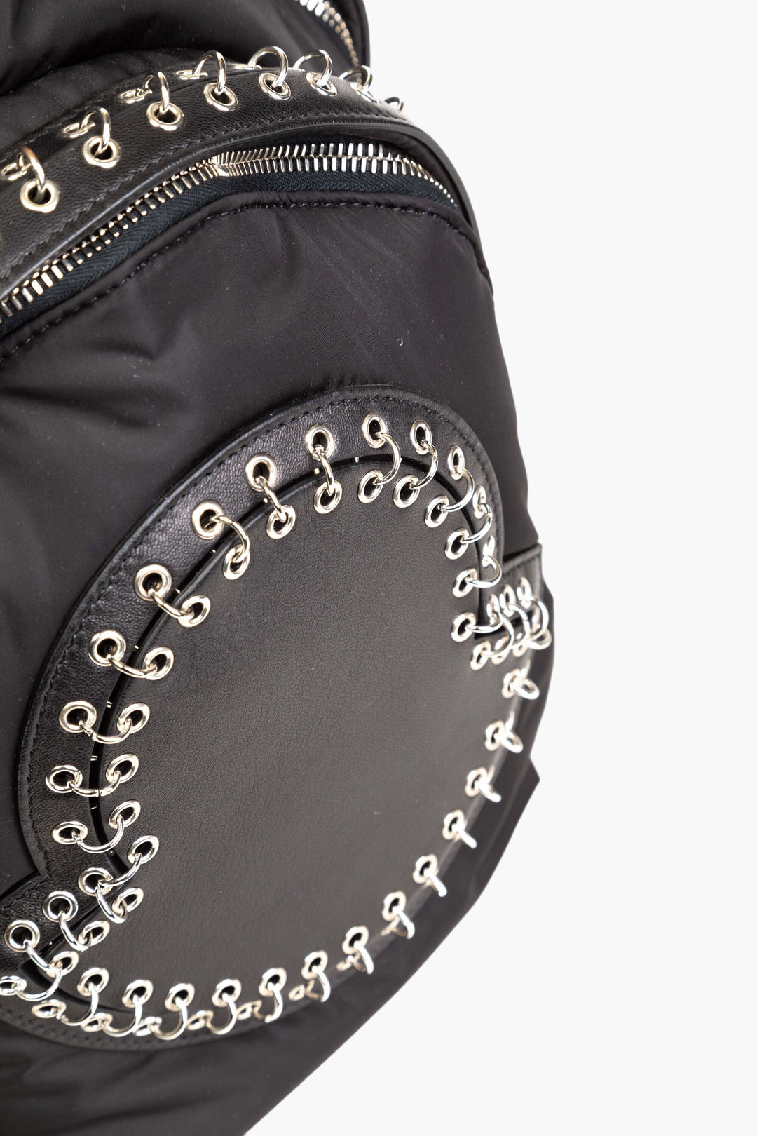 Moncler Black Bag with Eyelet Detailing - Stylish and Durable for Everyday Use