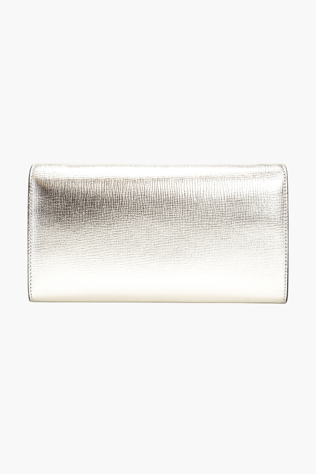 Salvatore Ferragamo Silver Bag - Luxurious Metallic Finish with Chic Chain Strap, Made in Italy