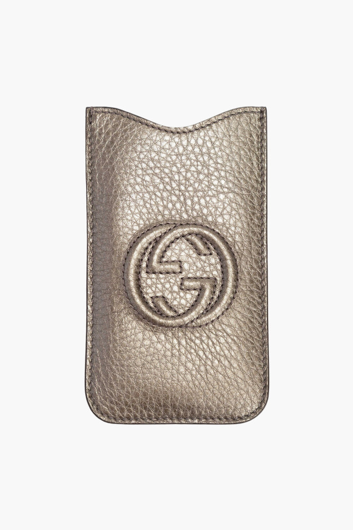 Gucci I-Tech Grey Leather Case for Devices