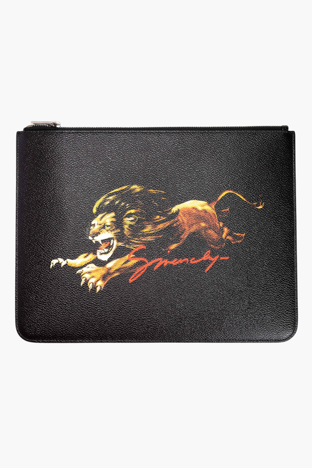 Givenchy Lion Print Pouch - Black-Multi Luxury Leather Bag