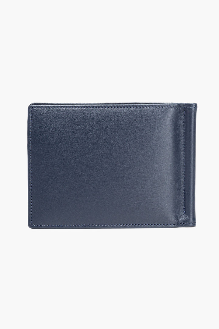 Montblanc Accessories Blue Leather Wallet with Iconic Emblem