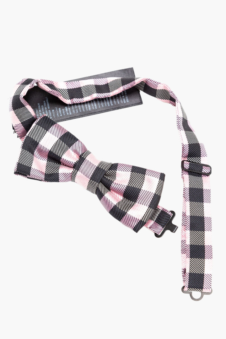 Prada Elegant Pink-Black Ties - Made in Italy