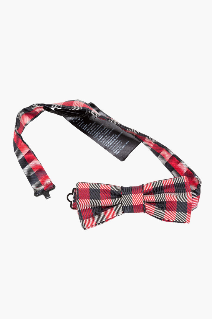 Prada Ties - Red-Black Checkered Pattern, Made in Italy