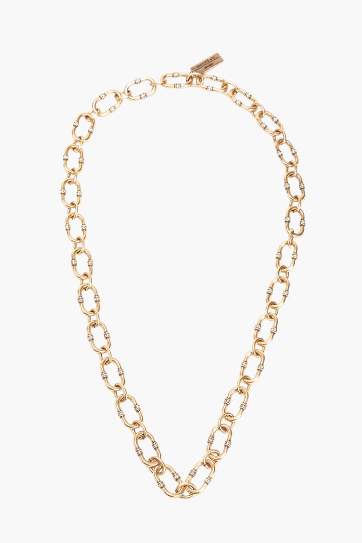 Max Mara Bijoux Golden Necklace - Elegant Golden Link Design