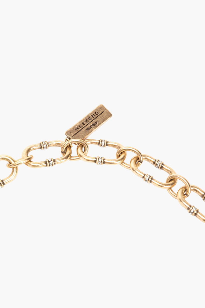 Max Mara Bijoux Golden Necklace - Elegant Golden Link Design